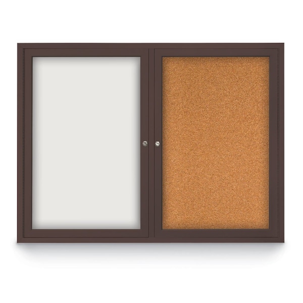 United Visual Products Corkboard, Surf/Satin, 36" x 36" UV403-SATIN-SURF - main